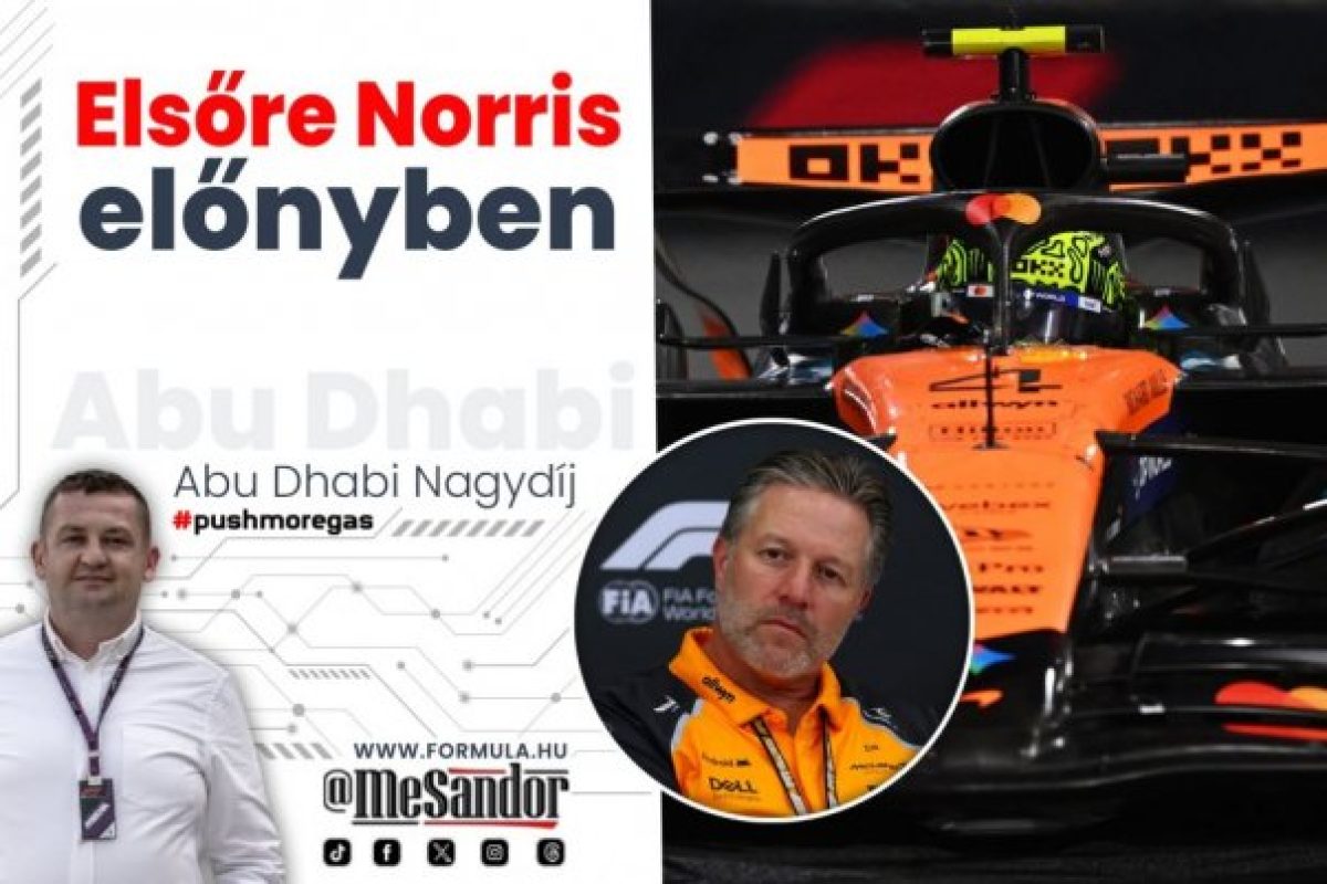 Helyszíni: Elsőre Norris előnyben!