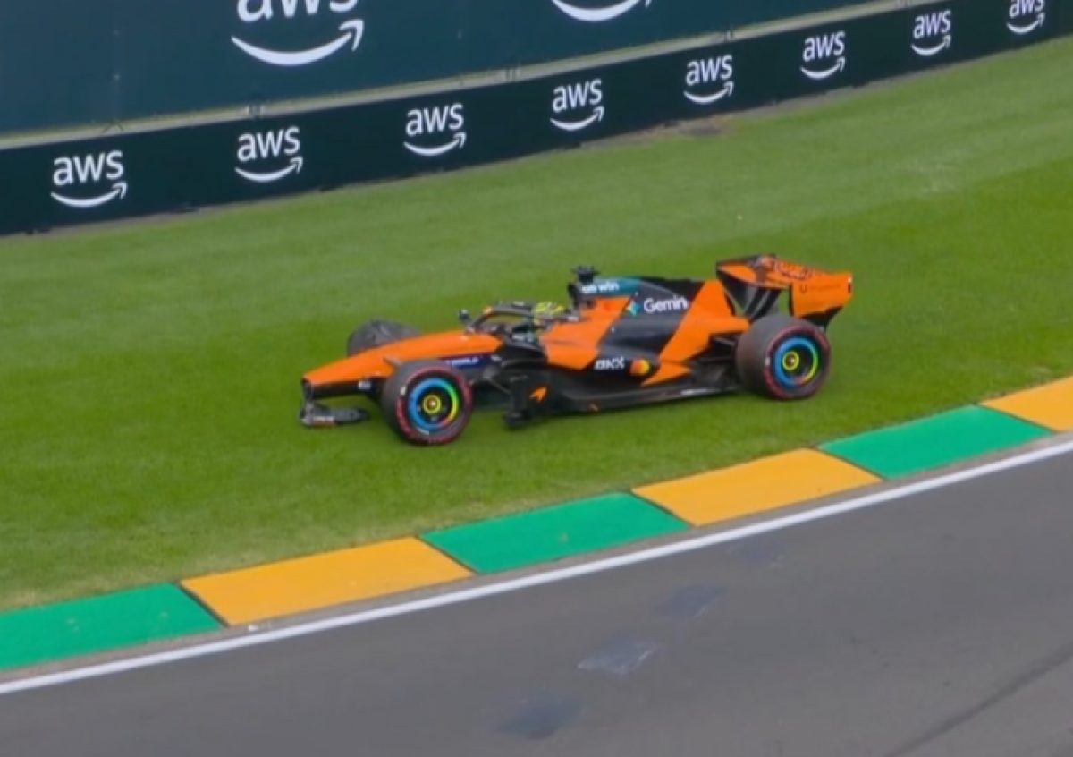 Pietri sokkoló balesetet okozott a McLarennel a rajtrács előtt