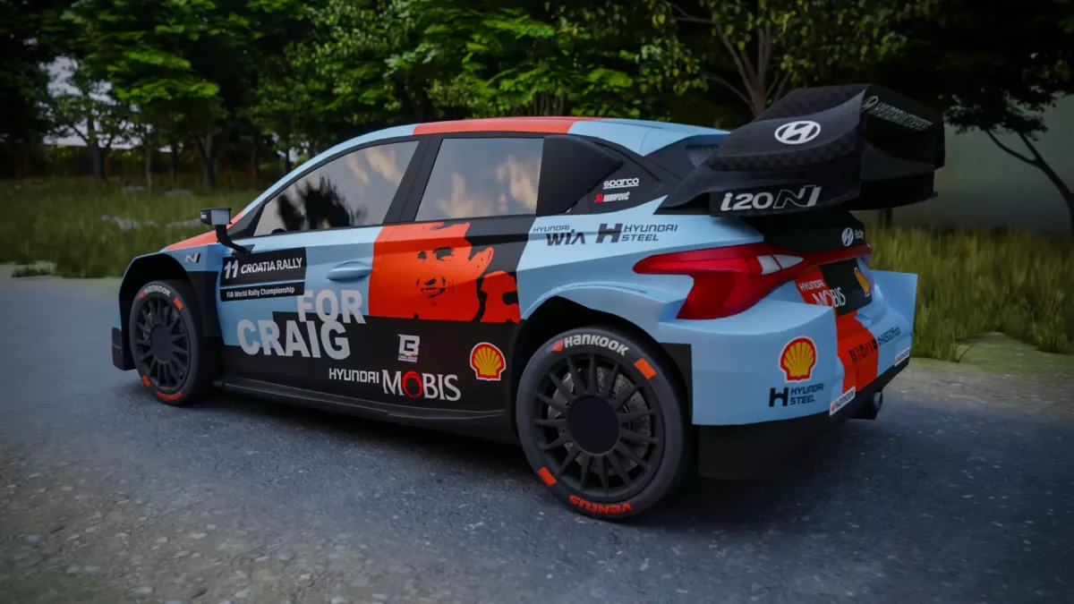 A Hyundai különleges festéssel tiszteleg Craig Breen előtt