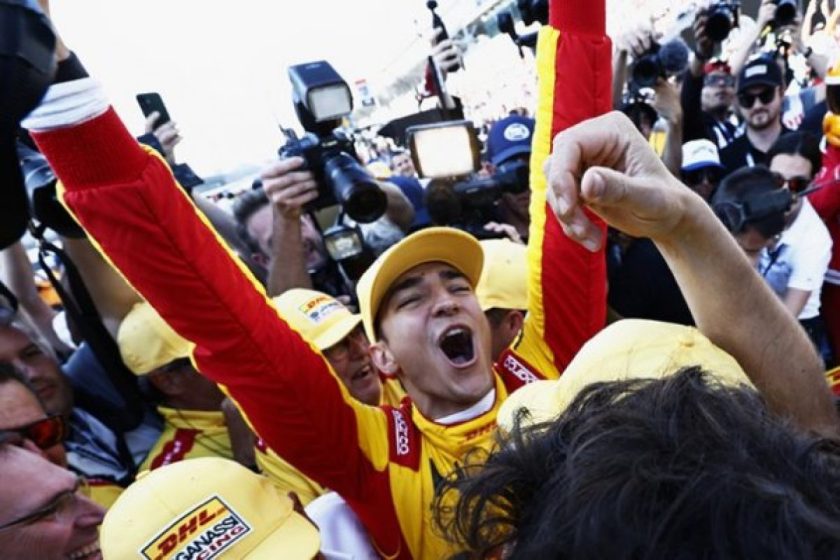 Az Indy500 meglepetés pole-játékosának, Alex Palounak szól a dicsőség
