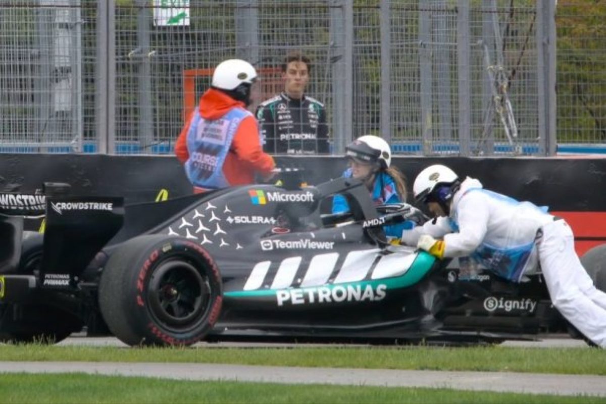 A Mercedes titokzatos kiesés: Russell sorsát felfedték