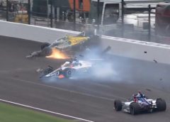 Az Indy 500 előtti edzés tragédiája: Rossi, O’Ward és Grosjean balesete a falban – videó