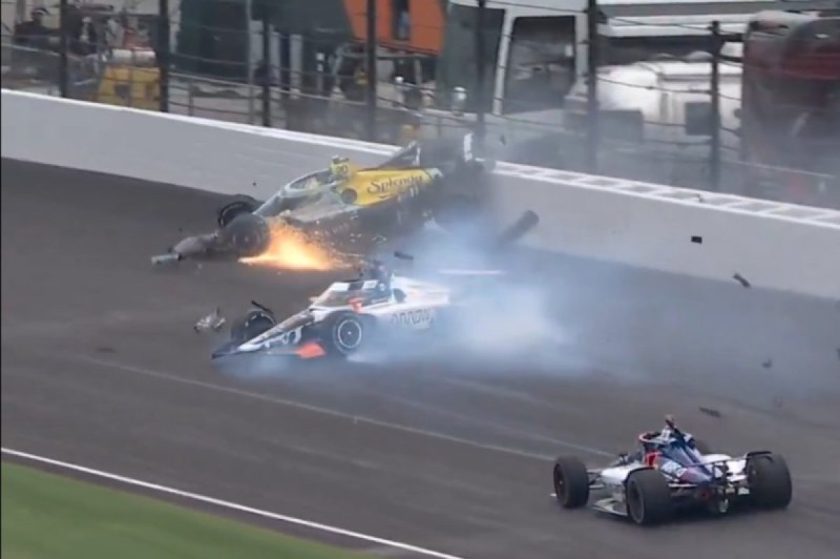 Az Indy 500 előtti edzés tragédiája: Rossi, O’Ward és Grosjean balesete a falban – videó