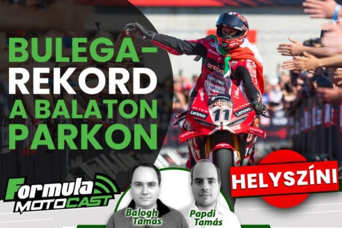 A Formula Motocast: Bulega-rekord megszületett a Balaton partján